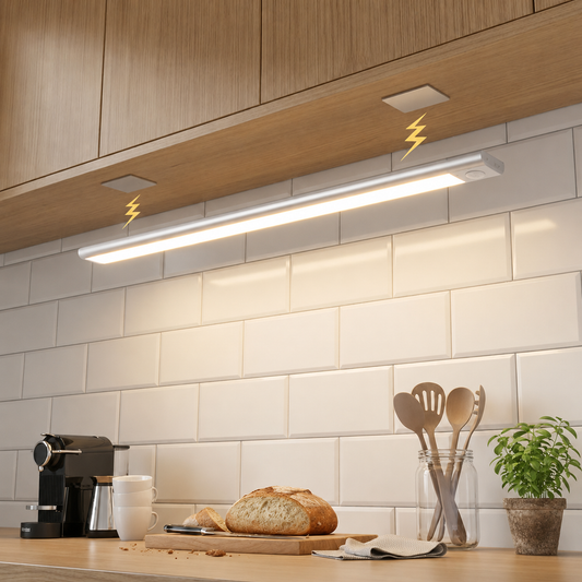 BeamMax™ Wireless Motion Sensor Light 3 Color Modes • Magnetic • USB Rechargeable